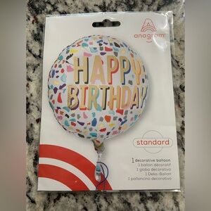 Anagram Gold & Multicolor "Happy Birthday" Balloon- BNWT